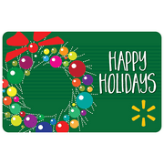 Holiday Colorful Wreath Walmart eGift Card