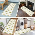 thumbnail image 5 of Cute Lemon Summer 2'x6' Runner Rugs for Hallway Kitchen Bedside Non Slip Washable, Farmhouse Floral Botanical Leaves Entryway Rug Runners with Rubber Backing, Long Carpet Runner for Laundry Room, 5 of 8