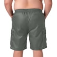 thumbnail image 6 of Big and Tall Mens Cargo Shorts Drawstring Casual Summer Quick Dry Mens Lightweight Stretch Waisted Mens Shorts Fishing Hiking Men's Cargo Shorts With Pockets, 6 of 9