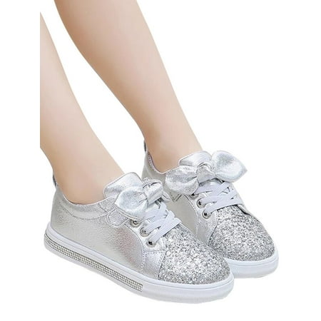 KidUtowu Toddler Girls Kids Trainers Shoes Sneaker Children Infant Glitter Sequin Shoes