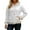 White, variant on Fiaer Christmas Lined Hoodie Women Oversized Thermal Warm Long Sleeve Hooded Sweatshirts Thickened Comfort Loose Fit Pocket Tops White XS