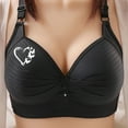 thumbnail image 2 of Women's Printed Plus Size Daily Bra Underwear Without Underwire, 2 of 8