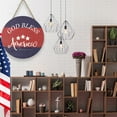 thumbnail image 4 of The US Independence Day Decorations Wooden Hanging Decorations Festival Home Party Hangings Round Flag Alphabet Decorations Hanging Signs, 4 of 6