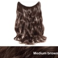 thumbnail image 2 of Transparent Invisible Wire NO Clip in Hair Extensions Straight Wavy Curly Synthetic Hair, 2 of 5