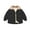 Black, variant on Vedolay Blazer Jackets for Boy Kids Toddler Jacket Hooded Windproof Print Autumn Winter Jacket,Light Blue 5-6 Years