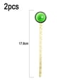 thumbnail image 2 of 2Pcs Glass Teaspoons Heat Resistant Glass Stirrers & Spoons for Espresso Coffee Tea Ice Cream Dessert, 2 of 5