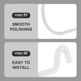 thumbnail image 4 of Phenofice 2Pcs Pegboard Accessory White Iron Space Utilization Hook Shape Home Decor Enhancement, 4 of 8