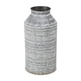thumbnail image 1 of Jarra de Metal Galvanizado con Lavado Blanco de Cheung, Gris, 1 of 2