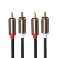 thumbnail image 4 of WQJNWEQ Sales HIFI 2RCA To 2 RCA RCA Cable OFC AV Audio Cable 1m 2m 3-m for TV DVD Amplifier Subwoofer Soundbar Speaker Wire, 4 of 9