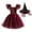 Wine, variant on Halloween Witch Costume Dress for Kids Girls, Toddler Flutter Sleeve Dress Print, , Wine 2-3 Years