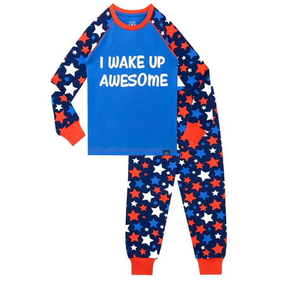Harry Bear Wake Up Awesome Long Sleeve Pajamas Sizes 2T-6