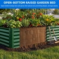 thumbnail image 3 of Dextrus 8x4x3ft Galvanized Metal Raised Garden Bed with Gloves, Support Rod & Rubber Edge for Outdoor Plants Veggies, Green, 3 of 6