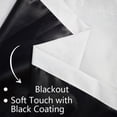 thumbnail image 4 of Blackout Curtains - Thermal Insulated, Rod Pocket, 83x52 Inches, 4 of 6