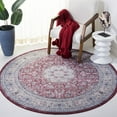 thumbnail image 2 of SAFAVIEH Tucson Frigg Traditional Machine Washable Area Rug, 6' x 6' Round, Rust/Beige, 2 of 8