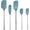 Blue Slate, variant on Tovolo Flex-Core Spatula Stainless Steel Handled Set (Set of 5) - Blue Slate
