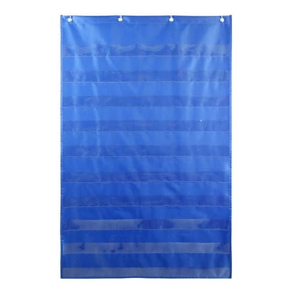 Jesscasday Learning Pocket Chart Teaching Hanging Bag Sentence Strips Holder Pocket with Hook Teacher Organizers School Supplies