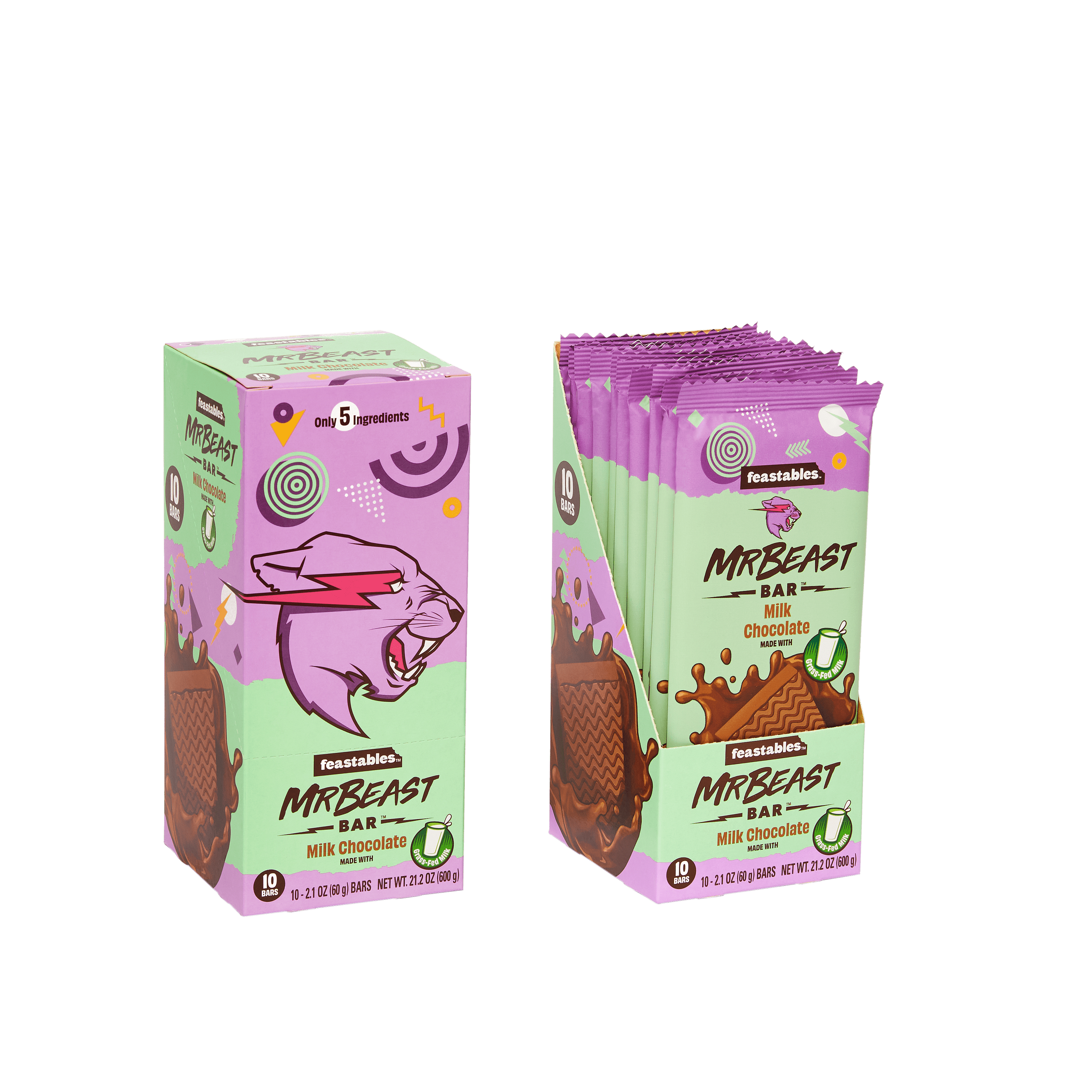 Feastables MrBeast Chocolate Milk Chocolate (60g x 10) – Le-Panier