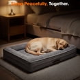 thumbnail image 5 of Extra Large Orthopedic Dog Bed Waterproof Pet Sofa Bed Four-Sided Bolster Cushion with Removable Washable Cover for Big Dogs Gray, 5 of 10