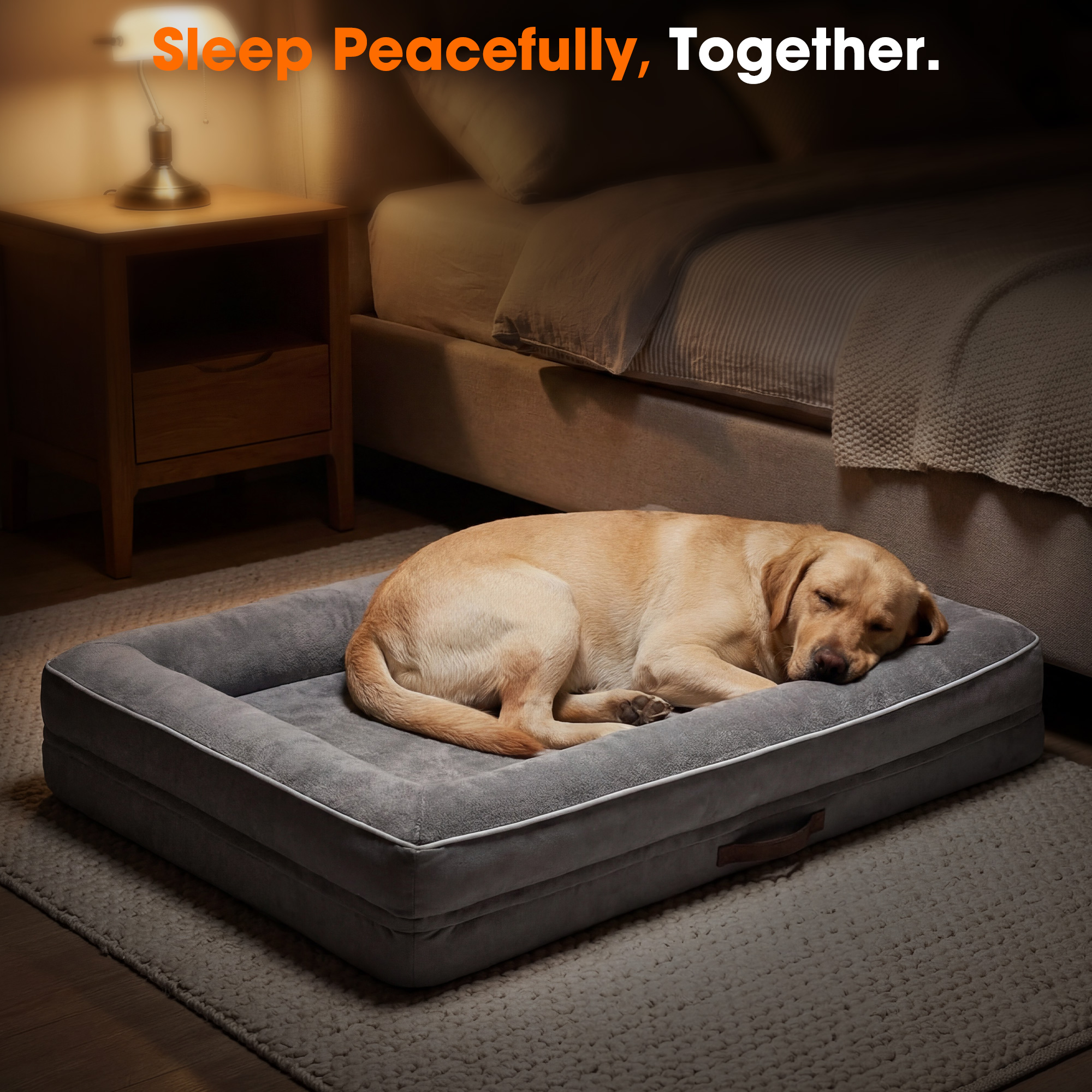 SOLESPIT Extra Large Orthopedic Dog Bed photo 4