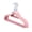 Pink, variant on KQJQS Non-Slip Flocked Clothes Hanger Set - Ideal for Adult Closets and More