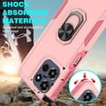 thumbnail image 3 of Rosebono Compatible With Motorola Moto G Power 2025 / Moto G Power 2026 Case, Hybrid Case With Adjustable Integrated Ring Kickstand (Pink), 3 of 5