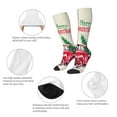 thumbnail image 6 of Lsque Merry Christmas 1 Printed Crew Socks Men's Women's LightWeight Thin Casual Calf Socks ,Knee High Socks,Cotton Socks, 6 of 9