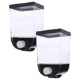 thumbnail image 1 of 2PC Blue Juice Cereal Dispenser Countertop Cereal Containers Storage 1.5L /1LOrganization And Storage Containers For Kitchen Dry Food Dispenser For Rice Grains Snack Oatmeal Pet Food Black, 1 of 6