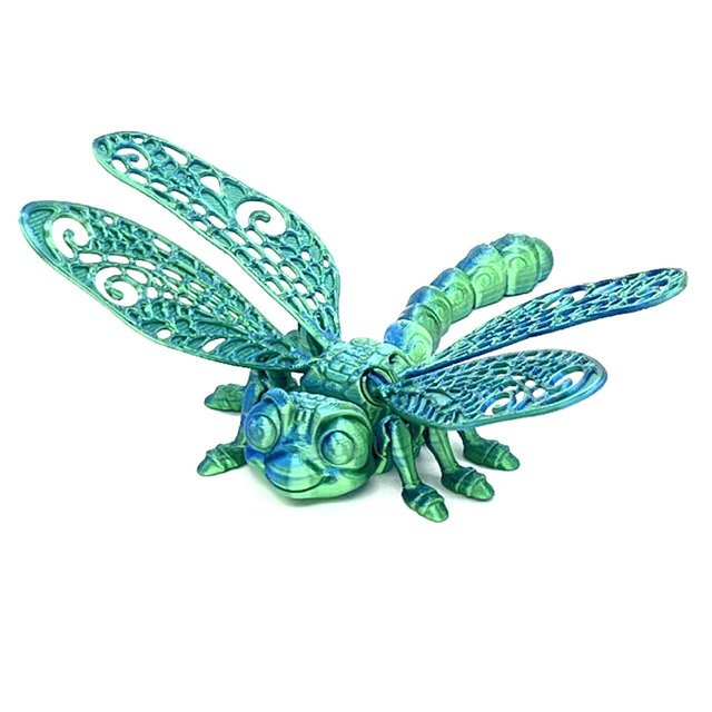 Simulación Libélula Escultura Insectos Impresos en 3D para Coche