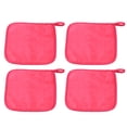 thumbnail image 1 of 4uds Paño de limpieza Unique Bargains Lavable Rosa Rojo 20x20cm, 1 of 7