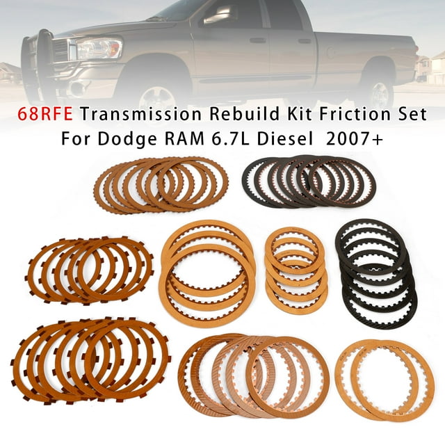 68RFE Transmission Rebuild Kit Friction Set For Dodge RAM 6.7L Diesel 2007+