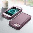 thumbnail image 5 of JTCASES for iPhone 7 / 8 / SE 2022 & 2020 Case, Shockproof Anti-drop PC Frame Anti-slip Strip Silicone Back Shell Rugged Anti-scratch for iPhone 7 / 8 / SE 2022 & 2020 (4.7") - Purple, 5 of 8