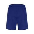 thumbnail image 4 of Chiccall Mens Running Shorts Lightweight Stretch Athletic Gym Shorts Elastic Waist Drawstring Sweatshorts with Pockets Blue 3XL, 4 of 5