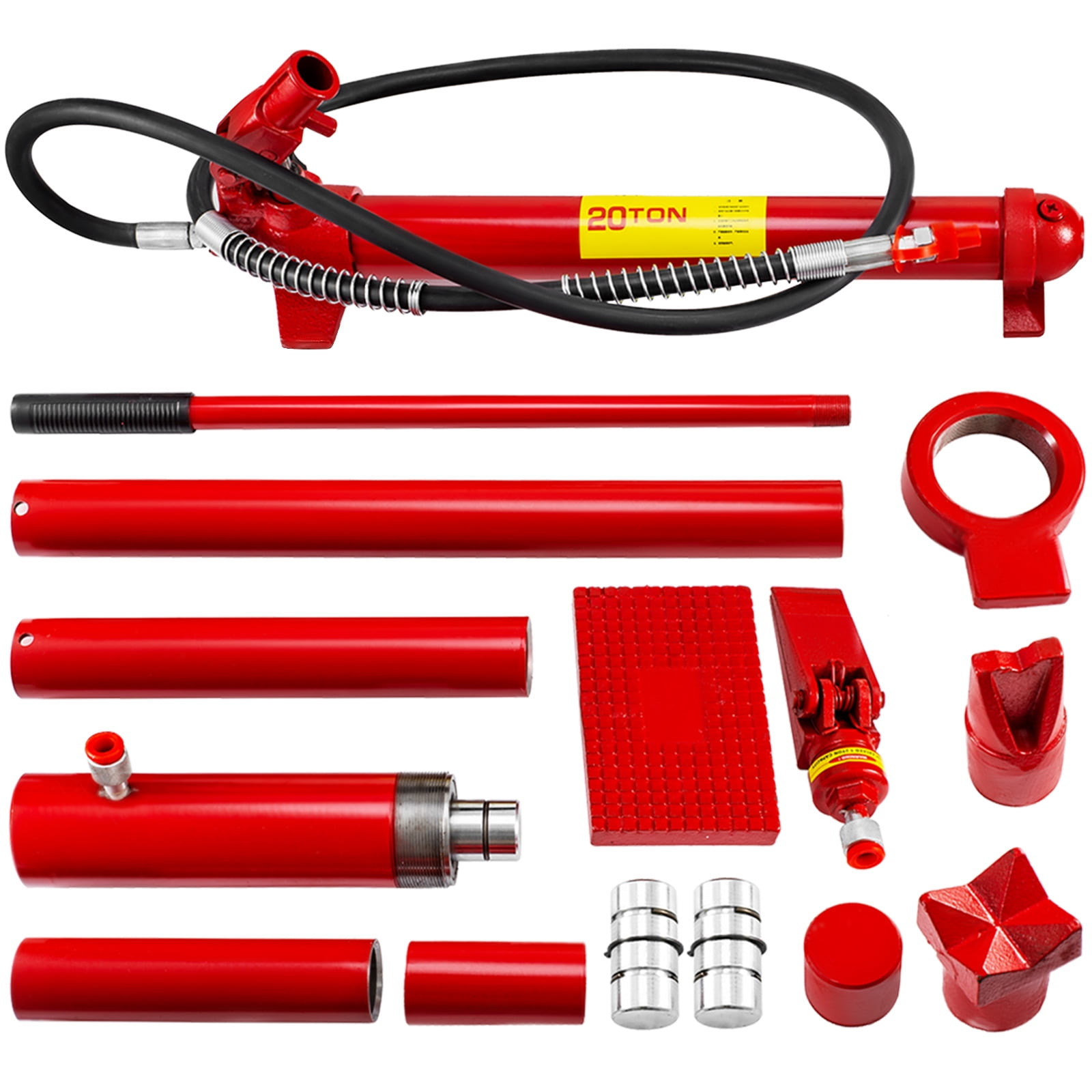 VEVOR Porta Power Kit 20 Ton 2m Hydraulic Car Jack Ram 13.78inches
