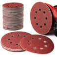 thumbnail image 1 of Oferta flash 125 mm 60 80 100 120 240 Discos de lijado Hoja de pulido de forma redonda 8 agujeros Forma redonda (100 cps), 1 of 5