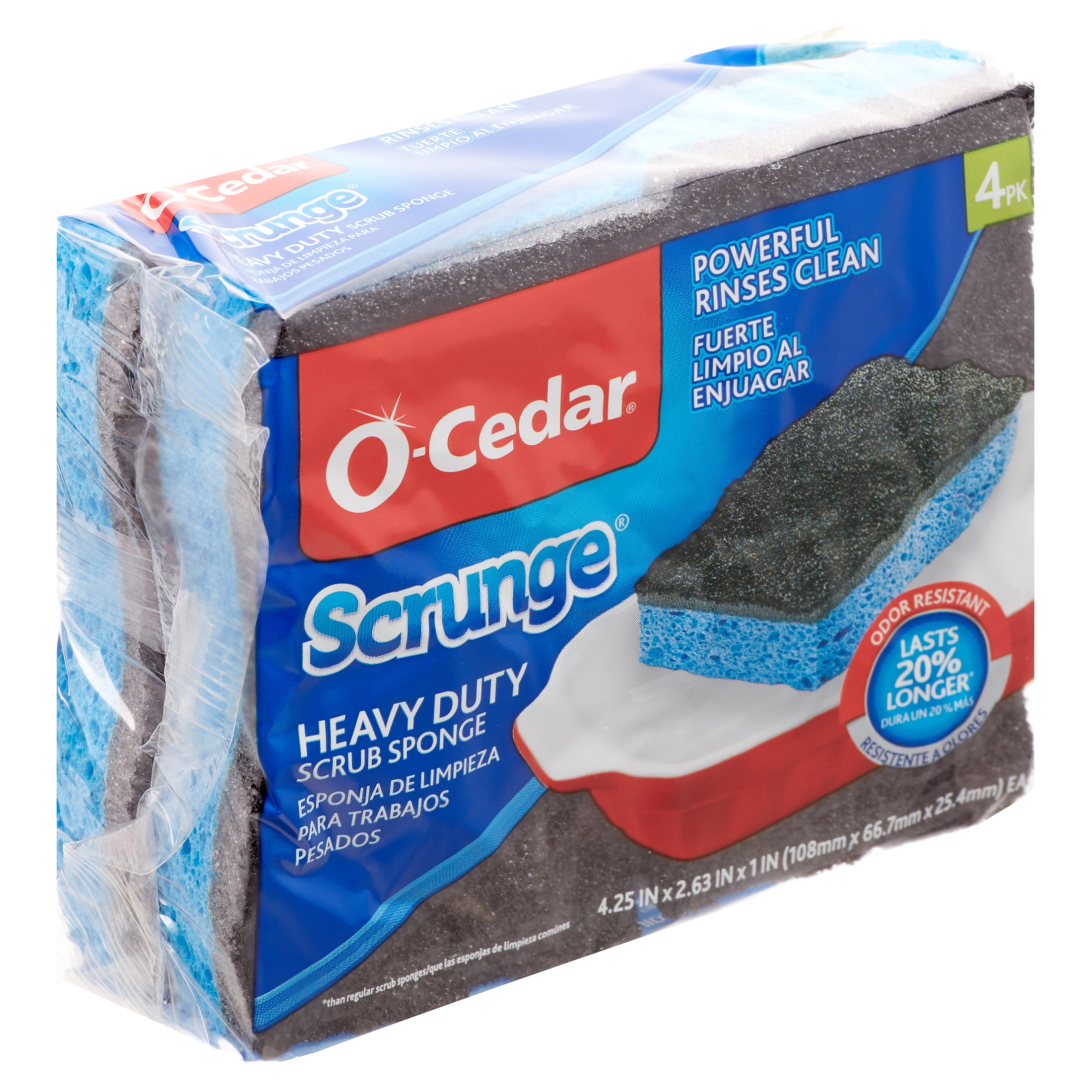 O-Cedar Multi-Use No-Scratch Scrunge Sponge, 24 ct. - Sam's Club