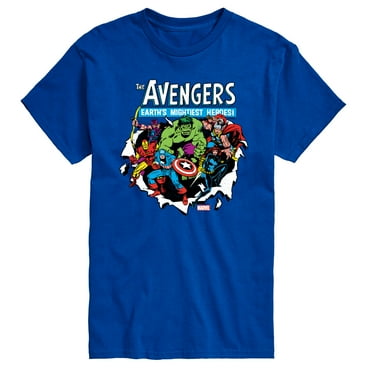 Marvel The Avengers - Paper Rip - Adult Short Sleeve Graphic T-Shirt
