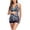 Blue-4, variant on YUEHUA High Waisted Maternity Swimsuit Bikini Set V Neck Pregnancy Bathing Suits Push Up Two Piece Swimwear