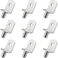 thumbnail image 1 of 25 Pieces Shelf Support Pegs Metal Shelf Support Pin Shelf Cleats L Shape Support Bracket For Wood or Glass Cabinet Cupboard Bookcase, 1 of 5