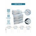 thumbnail image 6 of Summer Oceans Waves Table Runner 13x90in Non-Slip Cotton Linen Table Runners, Navy Blue Striped Dresser Scarves TableRunner for Dinner Kitchen Dining Wedding Party, 6 of 9