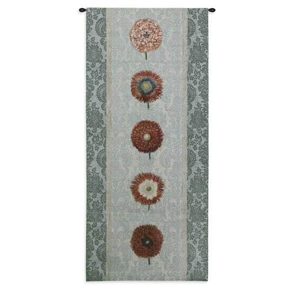 FineArtTapestries 2959-WH Floating Botanicals Rain Wall Tapestry