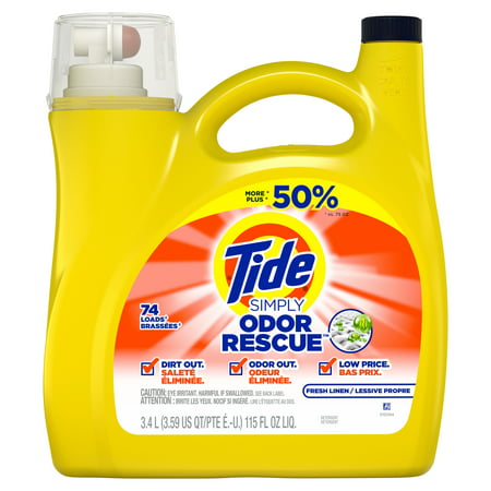 Tide Simply Odor Defense Laundry Detergents - 115 fl oz
