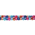 thumbnail image 3 of Altotux 7/8" Multi-color Sheer Organza Flower Embroidered Lace Trim by 2 Yards (Orange Blue Fuchsia), 3 of 3