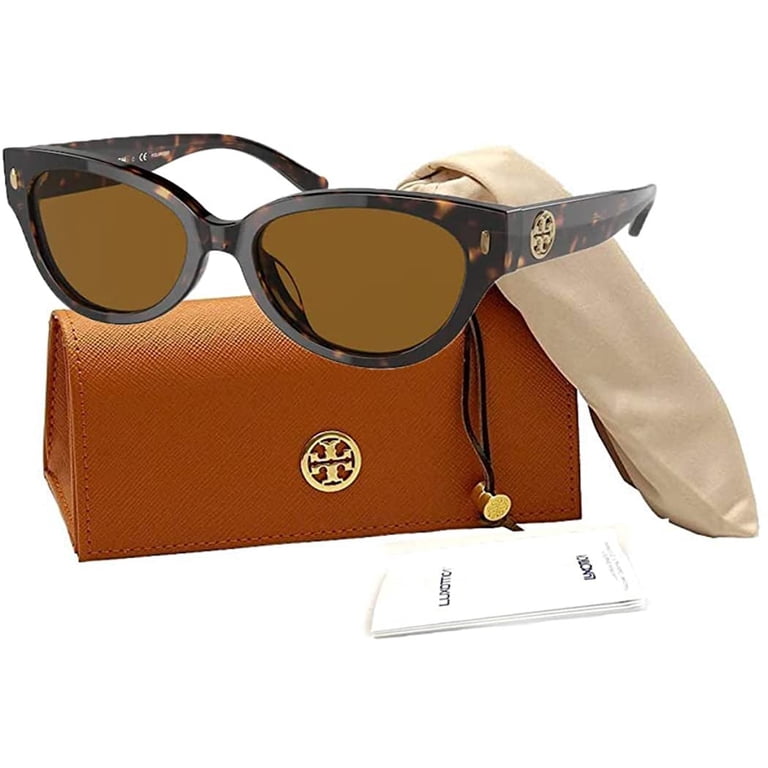 Tory Burch TY7168U 172883 52MM Dark Tortoise / Solid Brown  display picture 1
