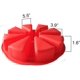 thumbnail image 4 of Molde para bollos Juesi con 8 ranuras, molde para rebanadas de pastel para hornear bollos, molde para pasteles de silicona triangular, molde dividido para muffins de pan de maíz, con forma de maíz, 4 of 7