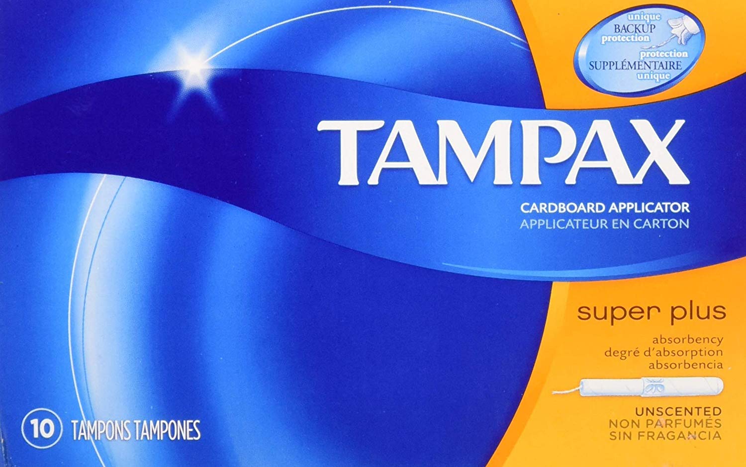 Tampax Tampons with Cardboard Applicators Super Plus 10 count