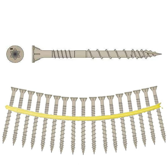 Tornillo para madera Simpson Strong-Tie DSVT212S Deck-Drive DSV 10x6 cm