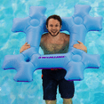 thumbnail image 2 of Swimline Inflatable Blue Hashtag Pool Float, 2 of 3
