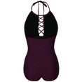 thumbnail image 5 of Hilor Women's Halter One Piece Swimsuits Sexy Tummy Control Bathing Suits Ruched Swimwears, 5 of 8