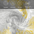 thumbnail image 5 of Yellow White Cloth Napkins, Abstract Grey Chrysanthemum Flower Floral Washable and Reusable Dinner Napkins Set of 6, Table Napkin for Kitchen Party Birthday Wedding Hotel Housewarming 20"x20", 5 of 8
