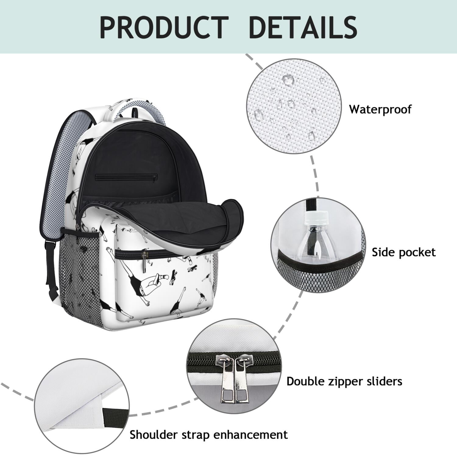 Team Spirit Waterproof Backpack - Ergonomic Student Backpack for Baseball, Football, Soccer Fans - Breathable & Durable Design for Teens
